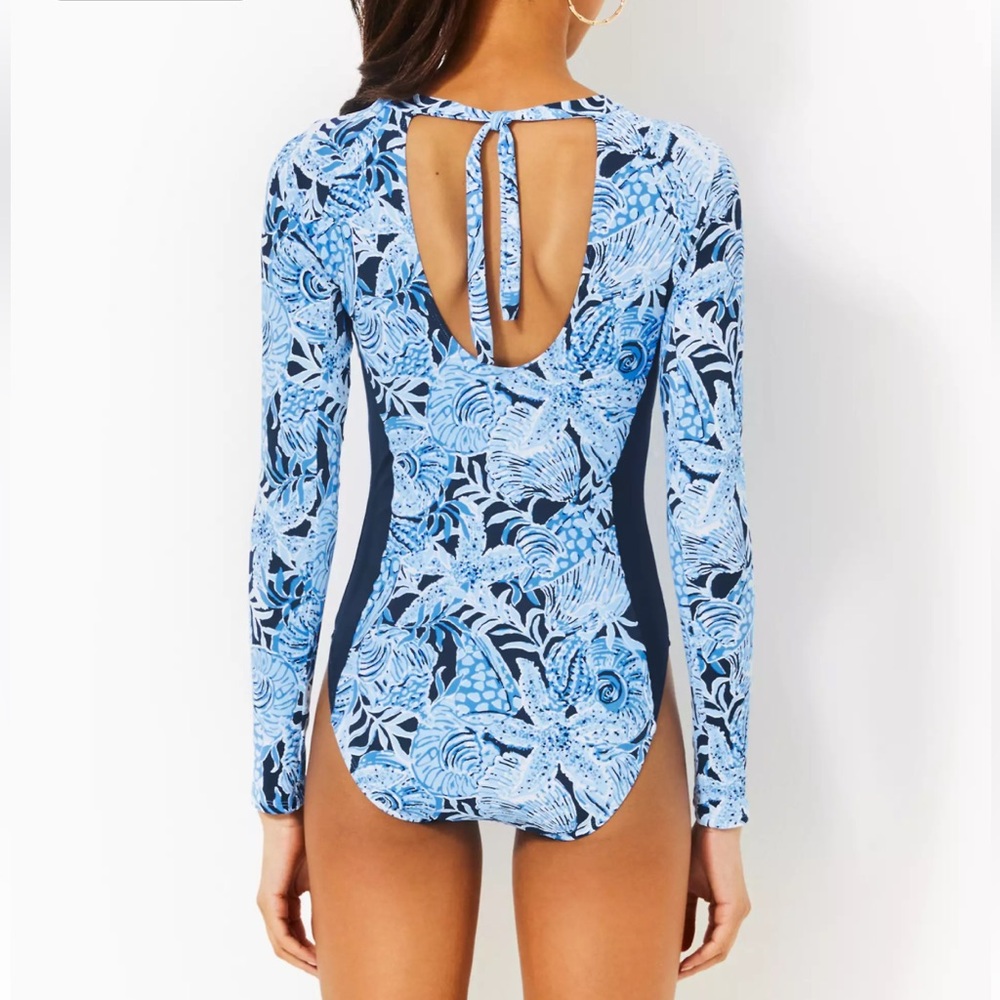 Lilly Pulitzer Winton Rashguard one-piece bathing suit - Picture 5 of 8